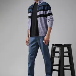 roadster Men Slim Fit Brown Cotton Blend Trousers-picture-17