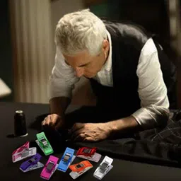 syga Swing Clips Multicolor for Sewing Craft Clamps, Crafting, Crochet and Knitting - 40 PCS Knitting Pin image 5