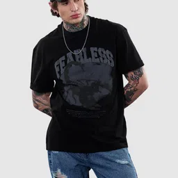 Snitch Revolution Fearless Printed Oversized T-Shirt-picture-52