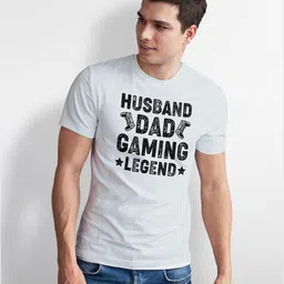 Seekbuylove Typography Printed Bio Finish Cotton T-shirt image 5