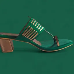 Dhaga Ethnic Block Peep Toes image 4