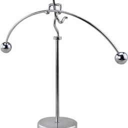 AUGEN Silver-Toned Balancing Pendulum Durable Innovative Stress Relief Curio Showpiece-picture-16