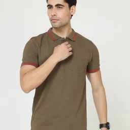 Masculino Latino Plus Men Solid Polo Collar Cotton T-shirt-picture-13