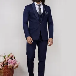 AEN FASHION Slim-Fit Single-Breasted 3-Piece Suits image 5