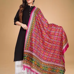 Rani Saahiba Printed Art Silk Dupatta-image-26