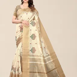 DIVASTRI Woven Design Zari Silk Cotton Banarasi Saree-picture-40