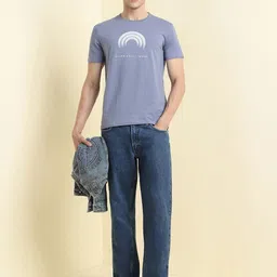 Allen Solly Men Printed Pockets Slim Fit T-shirt image 2