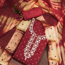 SAINOOR Semi-Stitched Dress Material-picture-14