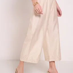 RANGMANCH BY PANTALOONS Women Straight Fit Pleated Culottes Trousers-image-98