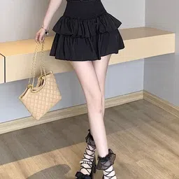 StyleCast Layered Mini Trendy Flared Skirt-picture-21