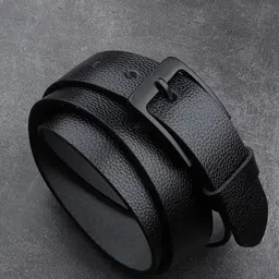 Metronaut Men Textured Leather Formal Belt image 5