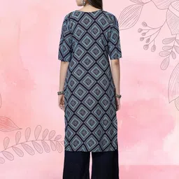 Ethnic basket Women Pack Of 2 Multicoloured Crepe Kurtas image 2