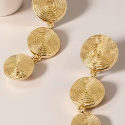 Accessorize Swirly Sunrise Circular Shaped Drop Earrings-picture-29