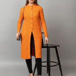 Dart Line Women Longline Cardigan Sweater-picture-25