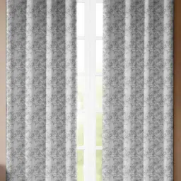 Nefertiti Home Grey Set of 2 Black Out Door Curtain-image-51