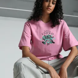 Puma DOWNTOWN Graphic  Relaxed Fit T-Shirt-picture-25
