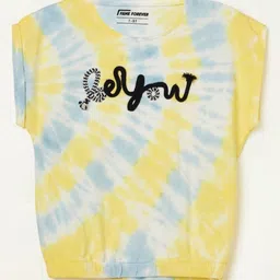 Fame Forever by Lifestyle Girls Dyed Round Neck Cotton T-shirt-picture-20