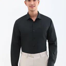Allen Solly Men Spread Collar Textured Cotton Slim Fit Formal Shirt-picture-24