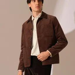 SELECTED Men Spread Collar Textured Solid Cotton Casual Shirt-picture-10