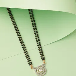 Anouk Gold-Plated Artificial Stones and Beads Mangalsutra-picture-12