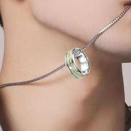 J.S ENTERPRISES Circular Ring Pendant with Chain-picture-47