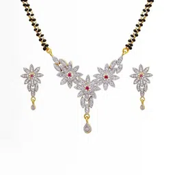 Arjun Traders Artificial Stones Studded & Beaded Mangalsutra-picture-14