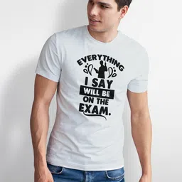 Seekbuylove Men Typography Printed Bio Finish Cotton T-shirt image 4