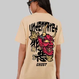 Underrated Club Women Printed Hooded Bio Finish T-shirt image 4