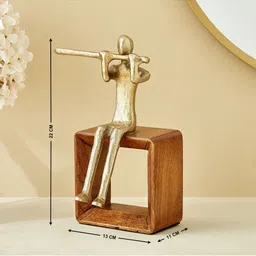 Home Centre Brown Figurine Showpiece image 5