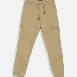 Allen Solly Junior Boys Regular Fit Solid Jogger Trousers-picture-41