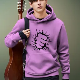 Parona Men Graphic Printed Hooded Sweatshirt-image-23