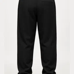 avinexx Men Regular Fit Black Pure Cotton Trousers image 2