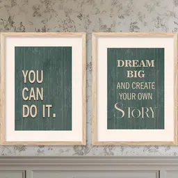 WALLLANE Brown Wood Wall Art image 2