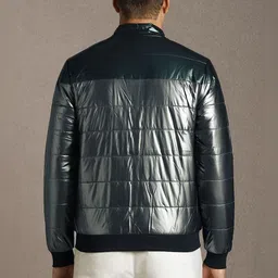 Louis Philippe Sport Mandarin Collar Camouflage Open Front Jacket image 4