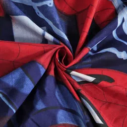 Myntra Elegant Homes Blue & Red Cartoon Characters 210 TC King Bedsheet with 2 Pillow Covers image 3