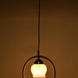 SOMIL Printed Glass Cylinder Ceiling Lamps image 4