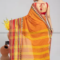 Monamaar Woven Design Pure Cotton Handloom Khadi Saree image 4
