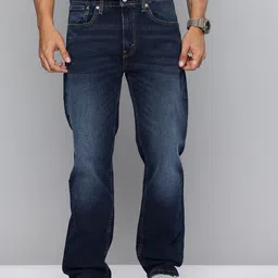 Levis Men 505 Straight Fit Heavy Fade Stretchable Jeans-image-8