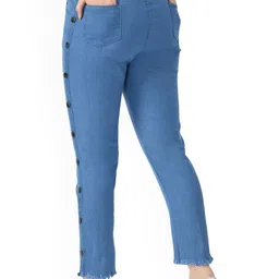 Ira Collections Women Comfort Regular Fit Mid-Rise Stretchable Jeans image 5