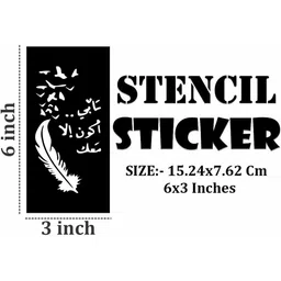 VOORKOMS All-Season Mehndi Stencil Sticker Set for Creative Expression For Kids & Adults image 4