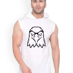 Fashnobic Men Printed Hooded-Neck Gym Vests-image-9