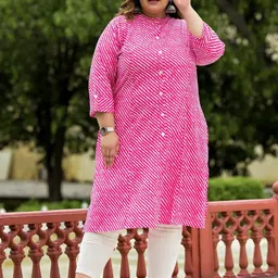 ROPADEMODA Women Pink Kurtas-image-75