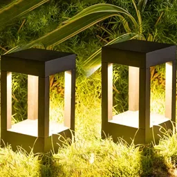 gauvik GAUVIKBlack & White 2 Pieces Waterproof Rust Resistant Outdoor Gate Lamp image 3