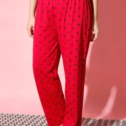 FIT N FAME Women Pack Of 3 Cotton Printed Pyjamas image 5