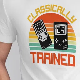 Seekbuylove Men Bio Finish Classically Trained Round Neck Pure Cotton T-shirt image 5