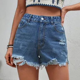 StyleCast x Revolte Women Denim Shorts-picture-35