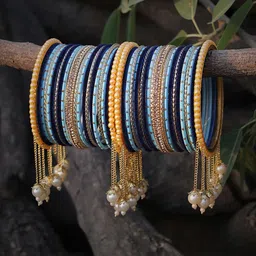 Amika Women Latkan Bangle Set Of 42-picture-25