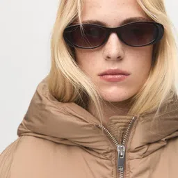 MANGO Hooded Oversized Quilted Jacket image 5