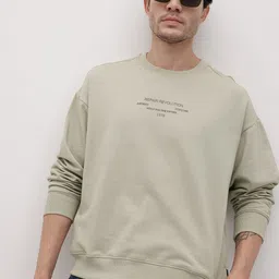 The Roadster Life Co. Typography Printed Oversized Fleece Sweatshirt-image-32