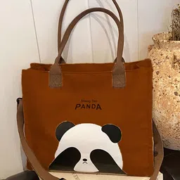 the sack co Printed Structured Tote Bag With Applique image 4